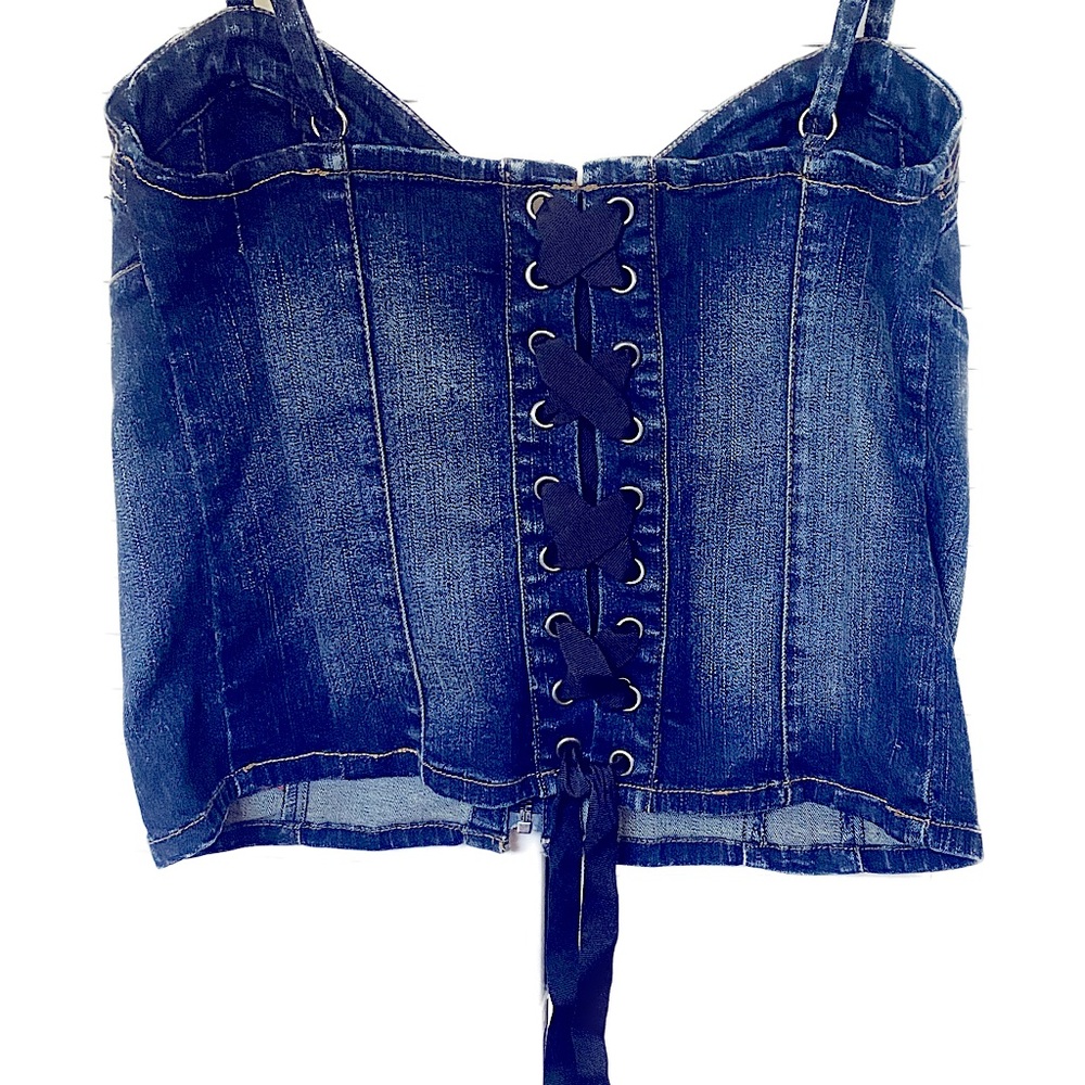 Harley Davidson Denim Corset Bustier